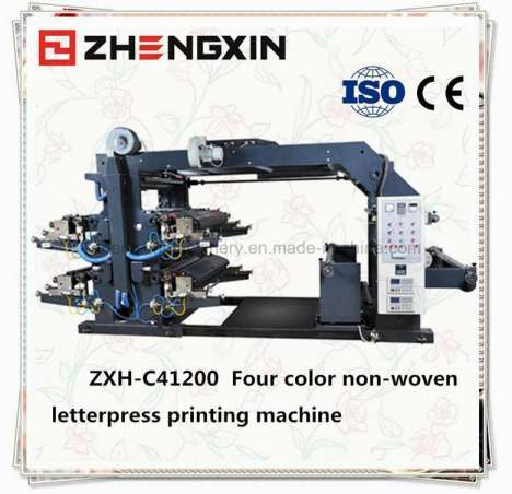 2016 New-Design Non Woven Flexo 4-Color Printing Machine (ZXH-C41200)